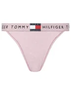 Majtki damskie - Tommy Hilfiger Stringi UW0UW06095 Różowy - miniaturka - grafika 1