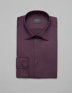 koszula simeria 00377 długi rękaw fiolet slim fit - Koszule męskie - miniaturka - grafika 1
