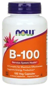 Witaminy i minerały - Now Foods B-100 kompleks witamin B 100 veg. kaps. - suplement diety USA - miniaturka - grafika 1