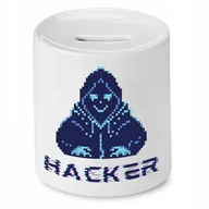 Skarbonki - SKARBONKA INFORMATYKA PROGRAMISTY HACKER PREZENT z Nadrukiem ze Zdjęciem - miniaturka - grafika 1