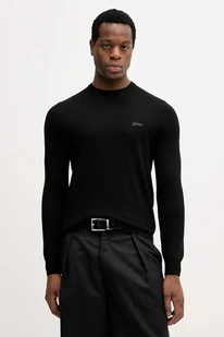 Guess sweter z domieszką jedwabiu DANIEL męski kolor czarny lekki M5YR26 Z0122 - Swetry męskie - miniaturka - grafika 1