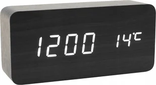 Yermos BUDZIK Zegar DREWNIANY Data LED TERMOMETR 862 - Zegary - miniaturka - grafika 1