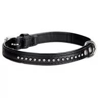Obroże dla psów - Dingo Obroża Glamour 47 cm czarna 8494 - miniaturka - grafika 1