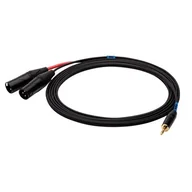 Kable - XLR SSQ SSQ MIXLR3 - kabel jack stereo 3,5mm - 2x męski -3metry - miniaturka - grafika 1