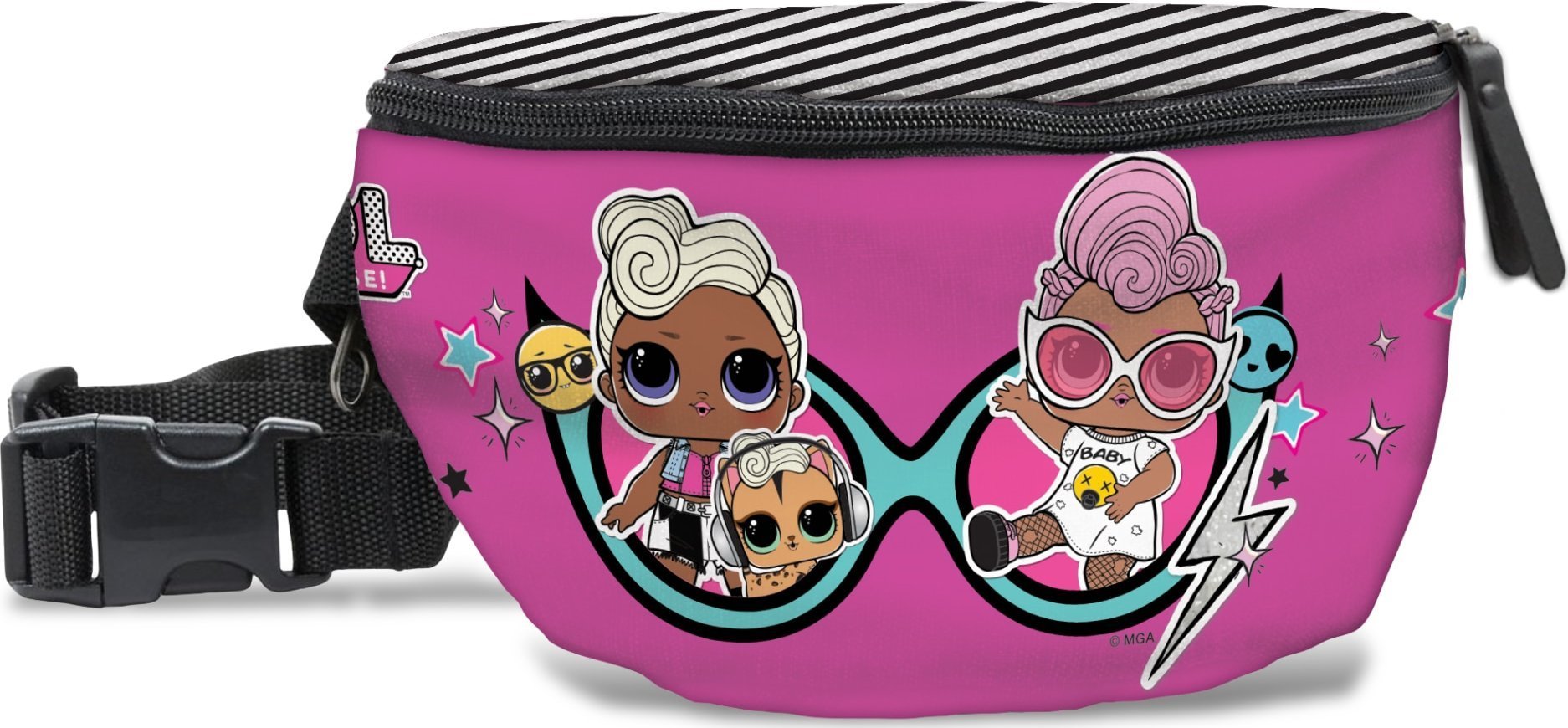 LEGO L.O.L. Surprise! Together 4Eva Belt bag, lenght of strap: 110 cm, extra zipped pocket on back 2,5 liters