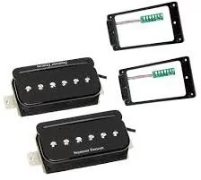 Seymour Duncan Seymour Duncan SHPR 1 S LP TS BLK P-Rails, przetworniki do gitary typu Humbucker Set, with Triple Shot, Arched, kolor czarny - Inne akcesoria gitarowe - miniaturka - grafika 1