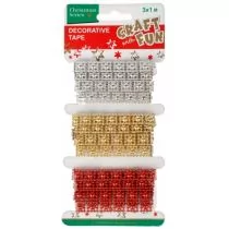 Ateneum Taśma ozdobna 3mix x 1m - Dekoratorstwo - miniaturka - grafika 1