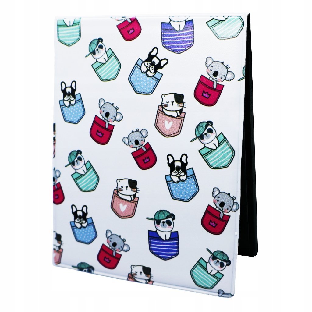 Etui na Legitymację Stylowe Oprawka Zwierzę Koala Pies Duże Karty Dokumenty