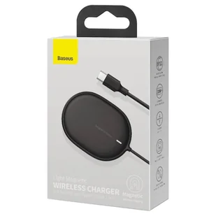 Baseus magnetyczna bezprzewodowa indukcyjna ładowarka Qi 15 W (kompatybilna z MagSafe) czarny (WXQJ-01) hurtel-68043-0 - Ładowarki do telefonów - miniaturka - grafika 25