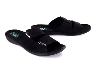 ADANEX DIK13 DIANA 23892 CZ/CZ czarny/czarny, kapcie/klapki damskie - Adanex - Kapcie damskie - miniaturka - grafika 1