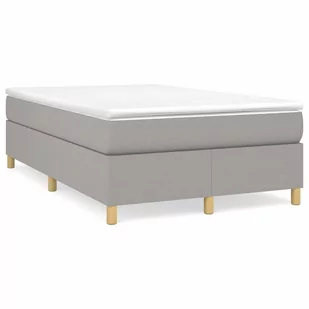 Lumarko Łóżko kontynentalne z materacem, jasnoszare, tkanina 120x200 cm - Łóżka Lumarko Łóżko kontynentalne z materacem, jasnoszare, tkanina 120x200 cm - Łóżka - miniaturka - grafika 3