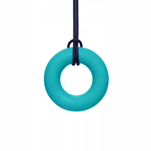 Gryzak Terapeutyczny ARK Naszyjnik Ring Turkusowy - Gryzaki dla dzieci - miniaturka - grafika 1