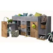 Łóżka dla dzieci i młodzieży - Łóżko antresola z biurkiem KONKRET 3 - miniaturka - grafika 1