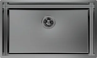 Foster Zlewozmywak 1257056 QUADRA EVO 74x43 FL.M.GUNMETAL + RUSZT - Zlewozmywaki - miniaturka - grafika 1