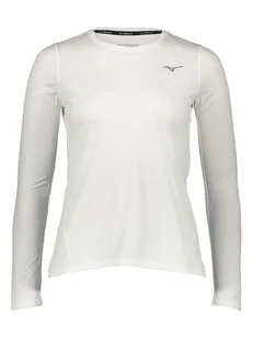 Mizuno Koszulka funkcyjna "Impulse Core" w kolorze białym - Koszulki sportowe damskie - miniaturka - grafika 1