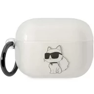 Akcesoria do słuchawek - Karl Lagerfeld KLAP2HNCHTCT Airpods Pro 2 cover transparent Ikonik Choupette - miniaturka - grafika 1