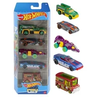 Samochody i pojazdy dla dzieci - Hot Wheels City 5-pak Zestaw Małych Samochodzików - miniaturka - grafika 1