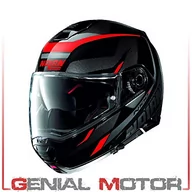Kaski motocyklowe - Nolan N100-5 Lumiere N-Com kask szczękowy, czarny/szary/czerwony XS (55) - miniaturka - grafika 1