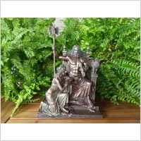 RZEŹBA ZEUS I HERA NA TRONIE OLIMPU - VERONESE  (WU76068A4) - Figurki dekoracyjne - miniaturka - grafika 1