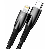 Kable USB - Baseus Glimmer Series kabel z szybkim ładowaniem USB-C - Lightning 480Mb/s PD 20W 2m czarny - miniaturka - grafika 1