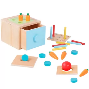 WOOPIE GREEN Drewniana Szuflada Edukacyjna Sorter Montessori - Zabawki kreatywne - miniaturka - grafika 2