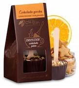 Kakao i czekolada - Chocostick M.Pelczar gorzka czekolada z pomarańczą i piernikiem 60g CZE.STI.POM.PIE - miniaturka - grafika 1