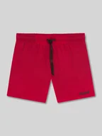 Kąpielówki męskie - Spodenki kąpielowe z nadrukiem z logo model ‘HAITI’ - miniaturka - grafika 1