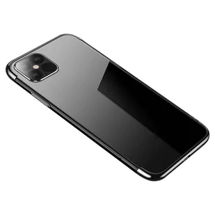 Clear Color case żelowy pokrowiec etui z metaliczną ramką Samsung Galaxy A52s 5G / A52 5G / A52 4G czarny - Etui i futerały do telefonów - miniaturka - grafika 1