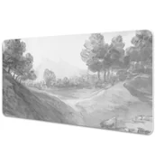 Podkładki na biurko - Podkładka na biurko Wiejski krajobraz 90x45 cm - miniaturka - grafika 1