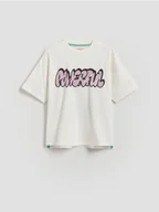 Koszulki dla chłopców - Reserved - T-shirt z nadrukiem - biały - miniaturka - grafika 1