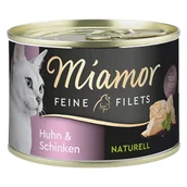 Mokra karma dla kotów - Miamor Feine Filets Naturelle, 6 x 156 g - Kurczak z szynką - miniaturka - grafika 1