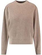 Swetry damskie - Taifun Sweter damski, Taupe Melange, 38 - miniaturka - grafika 1