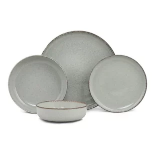 24-częściowy zestaw zielonych porcelanowych naczyń Kütahya Porselen Pearl - Serwisy obiadowe - miniaturka - grafika 1
