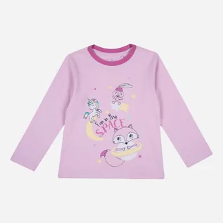 Bluzki dla dziewczynek - Koszulka z długim rękawem dla dzieci Chicco 09031338000000-011 80 cm Różowy (8054707923966) - grafika 1