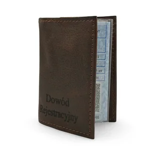 Etui na Dowód Rejestracyjny - Skóra Naturalna - Etui na dokumenty i karty - miniaturka - grafika 1