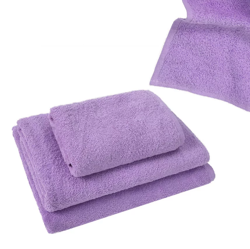 Bawełniany Ręcznik Frotte 90x145 cm kąpielowy, plażowy Simple fioletowy 400g/m2