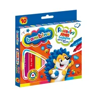 Szkolne artykuły papiernicze - Bambino Flamastry Jumbo Trójkątne Szkolne Do Szkoły Przedszkola 10 Kolorów - miniaturka - grafika 1