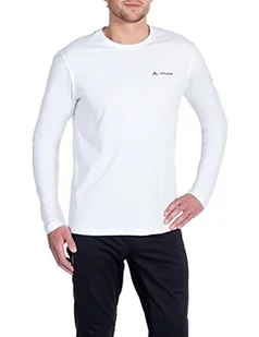 Vaude VAUDE męski T-shirt Brand Long Sleeve, biały, M 064540015300 - Koszulki męskie - miniaturka - grafika 1