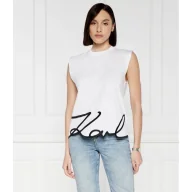 Koszulki i topy damskie - Karl Lagerfeld Top karl signature tank top | Regular Fit - miniaturka - grafika 1