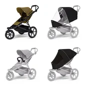 Wózki dziecięce - Wózek sportowy Thule Urban Glide 3 Nutria green + Pałąk bezpieczeństwa + Osłona przeciwdeszczowa + Siatka przeciw komarom - miniaturka - grafika 1