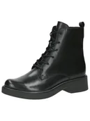Botki damskie - CAPRICE Damskie sztyblety Lace Boot Heel 9-25107-43, Czarna papka, 36 EU - miniaturka - grafika 1