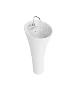 Lavita Soft Umywalka wolnostojąca 42,5 cm biały połysk 5900378308089 - odbiór osobisty: Kraków, Warszawa - Umywalki - miniaturka - grafika 1