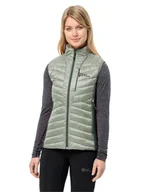 Kamizelki damskie - Jack Wolfskin Routeburn Pro Ins Vest W kamizelka damska, miętowy liść, XS - miniaturka - grafika 1
