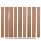 Ogrodzenia - vidaxl Zamienne deski ogrodzeniowe z WPC, 9 szt., 170 cm, brązowe - miniaturka - grafika 1