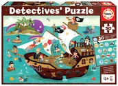 Puzzle - Educa 18896 Piratas Infantil de piezas. Móntalo y busca los objetos escondidos. Detectives Piraten. Puzzle dla dzieci z 50 części. Zestaw razem i znajdź ukryte przedmioty, kolorowe 18896 - miniaturka - grafika 1