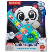 Zabawki interaktywne dla dzieci - Zabawka interaktywna FISHER PRICE Link Squad Panda Liczenie i kształty HYL36 - miniaturka - grafika 1