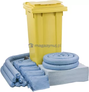 Zestaw sorbentów, mobilny Whelly 120 - sorbenty do oleju (absorpcja 112 l) - Sorbenty - miniaturka - grafika 1