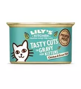Mokra karma dla kotów - Lily's Kitchen Pyszne kawałki w sosie dla kociąt Kurczak i Ryby Oceaniczne 85g - miniaturka - grafika 1
