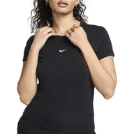Koszulki sportowe damskie - Koszulka Nike Sportswear Chill Knit FV5508-010 - czarna - miniaturka - grafika 1