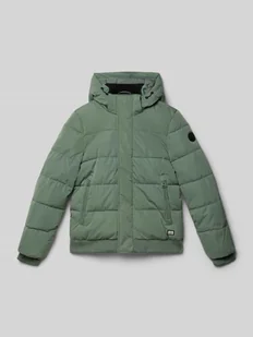 Kurtka pikowana z naszywką z logo model ‘HASWAR’ - Kurtki i płaszcze dla chłopców - miniaturka - grafika 1